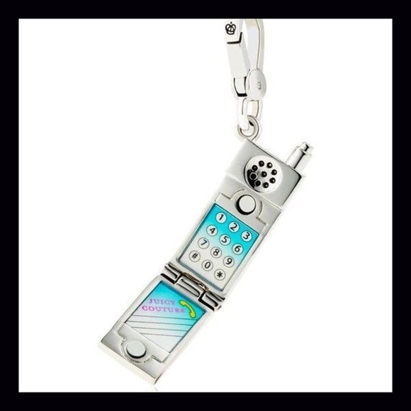 Juicy Couture Rare Pink Flip Phone Charm - Picture 2 of 5